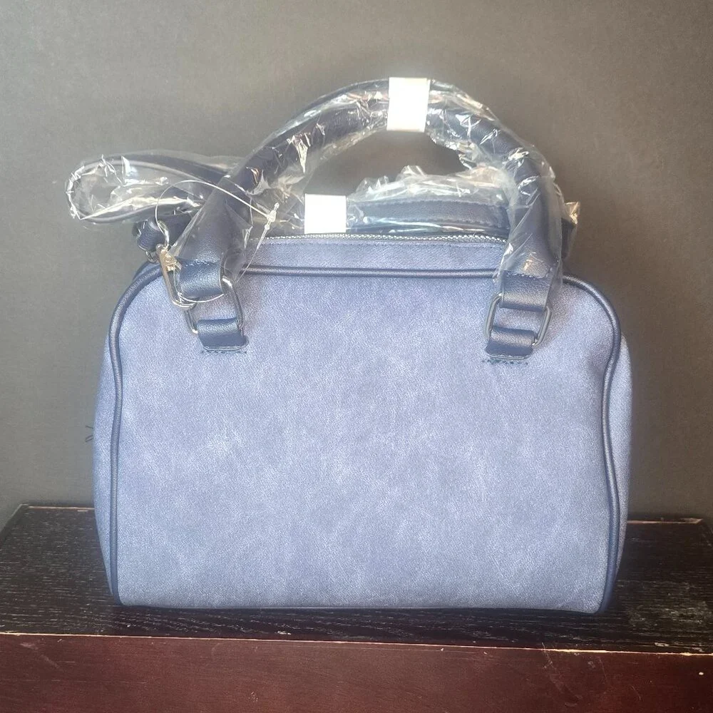 NWT CXL by Christain LaCroix- Jasper PU Denim Satchel